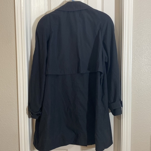 Brem Rainwear Black Trench coat with pockets  size 18 - Picture 3 of 7
